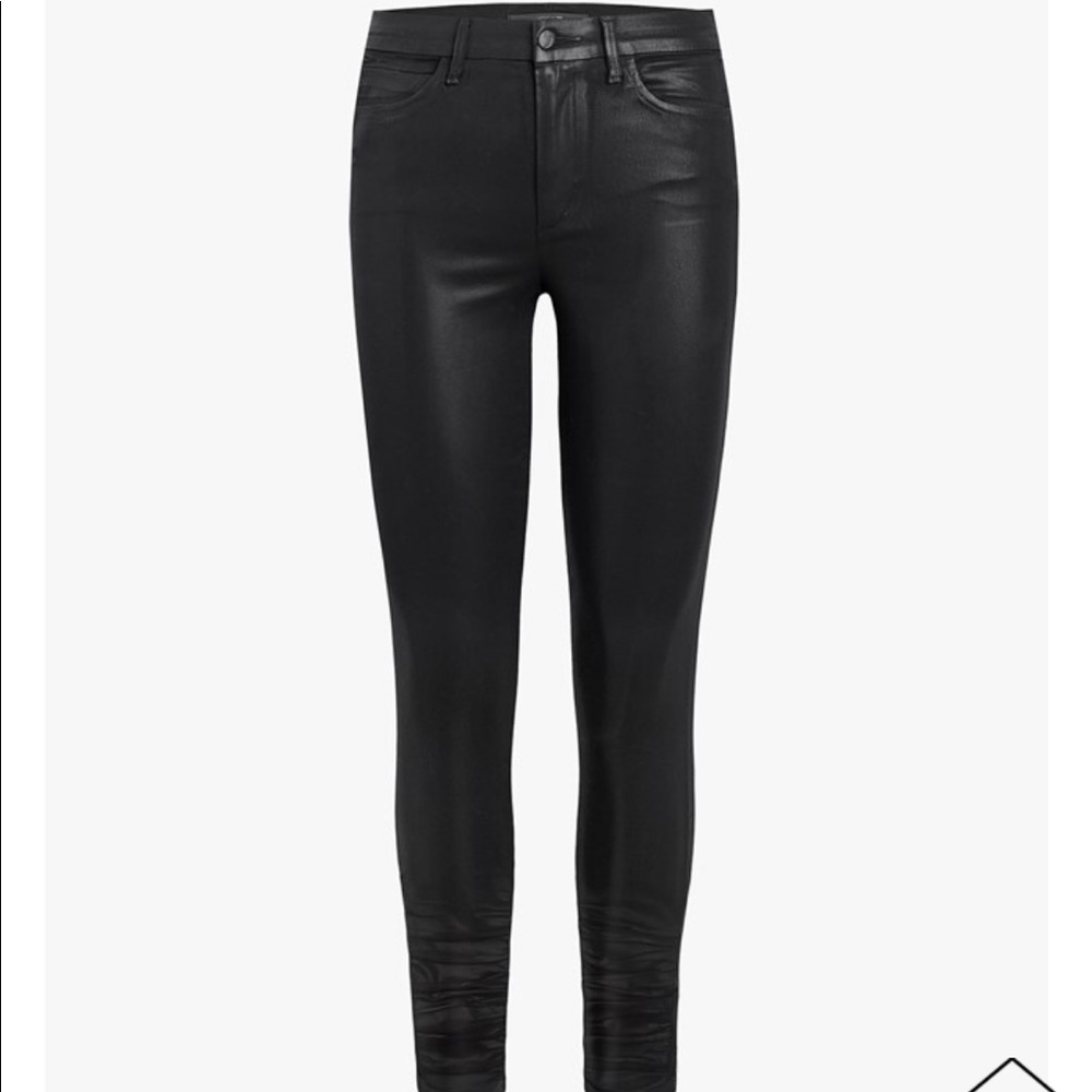 Joe’s Jeans Black Coated Jeans